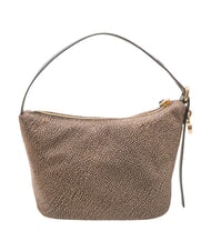 BORBONESE PRIVE Torba na ramię typu hobo OP/NATURALNY/CZARNY - Torby damskie - 4