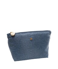 BORBONESE CLASSICA POUCH MEDIUM Niezbędne z zamkiem błyskawicznym niebieski lapis - Saszetki i artykuły pierwszej potrzeby - 2
