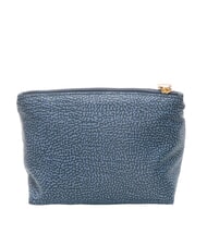 BORBONESE CLASSICA POUCH MEDIUM Niezbędne z zamkiem błyskawicznym niebieski lapis - Saszetki i artykuły pierwszej potrzeby - 4