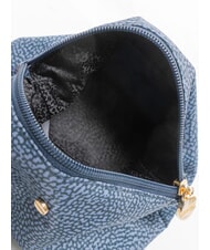 BORBONESE CLASSICA POUCH MEDIUM Niezbędne z zamkiem błyskawicznym niebieski lapis - Saszetki i artykuły pierwszej potrzeby - 5