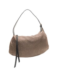 BORBONESE PRIVE Torba na ramię typu hobo OP/NATURALNY/CZARNY - Torby damskie - 2
