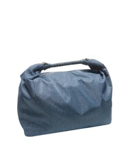 BORBONESE PLIE Średniej wielkości torba typu hobo niebieski lapis - Torby damskie - 2