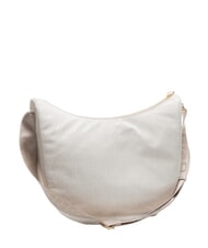 BORBONESE LUNA BAG MEDIUM Torba na ramię biała bawełna - Torby damskie - 2
