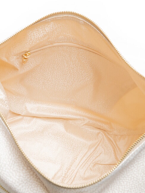 LUNA BAG MEDIUM Torba na ramię biała bawełna - Torby damskie