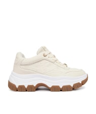 GUESS BERRETT2 Grube trampki KREM - Buty damskie - 2