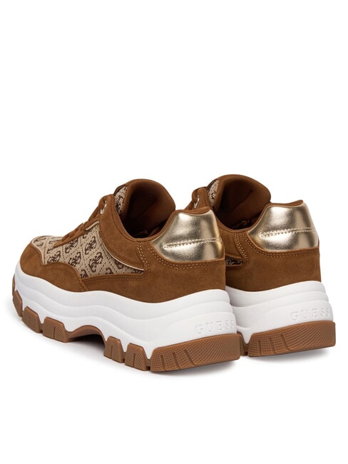 BERRETT 3 Adidasy Beżowy/Brązowy - Buty damskie