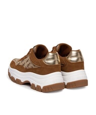 GUESS BERRETT 3 Adidasy Beżowy/Brązowy - Buty damskie - 3