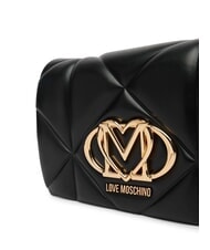 LOVE MOSCHINO EMBOSSED Mała torba na ramię Czarny - Torby damskie - 3
