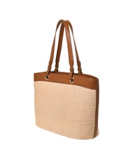 LOVE MOSCHINO STRAW CHIC Torba na ramię naturalny/sk&oacute;ra - Torby damskie - 2