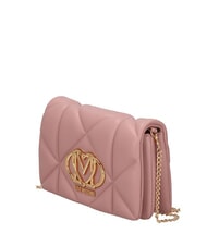 LOVE MOSCHINO EMBOSSED Mała torba na ramię r&oacute;ża - Torby damskie - 2