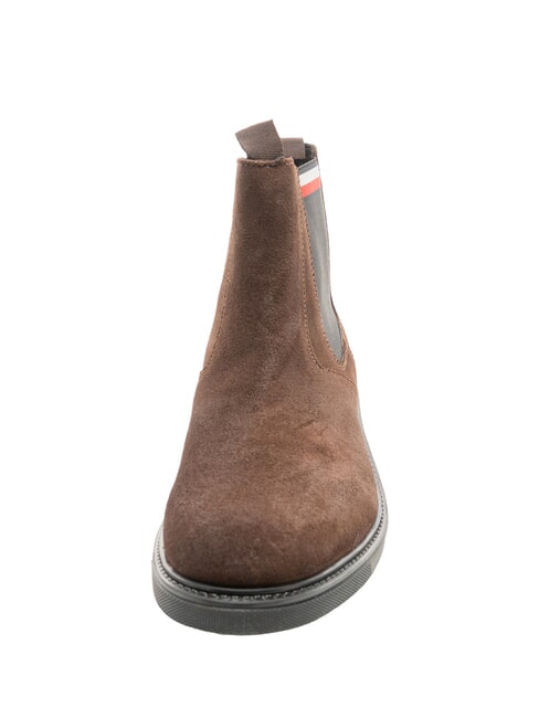 HILFIGER OUTDOOR Zamszowe botki brązowy - Buty męskie