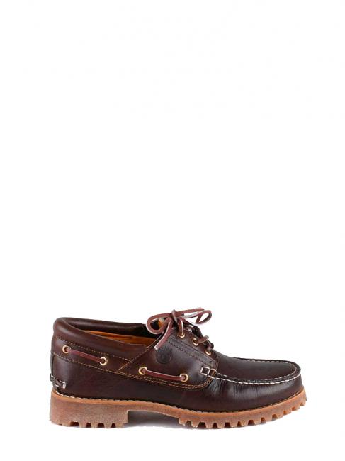 AUTHENTICS 3 EYE Sk&oacute;rzane buty żeglarskie brązowy - Buty męskie