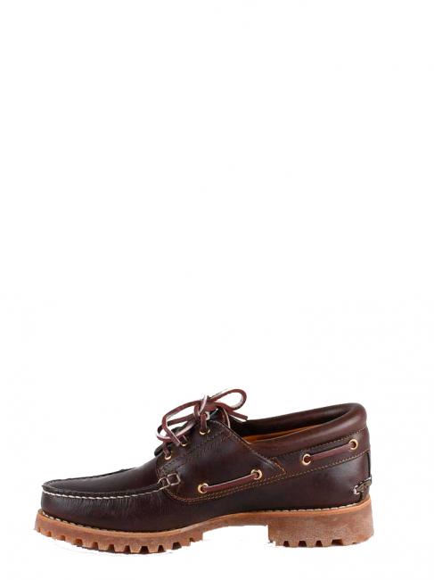 AUTHENTICS 3 EYE Sk&oacute;rzane buty żeglarskie brązowy - Buty męskie