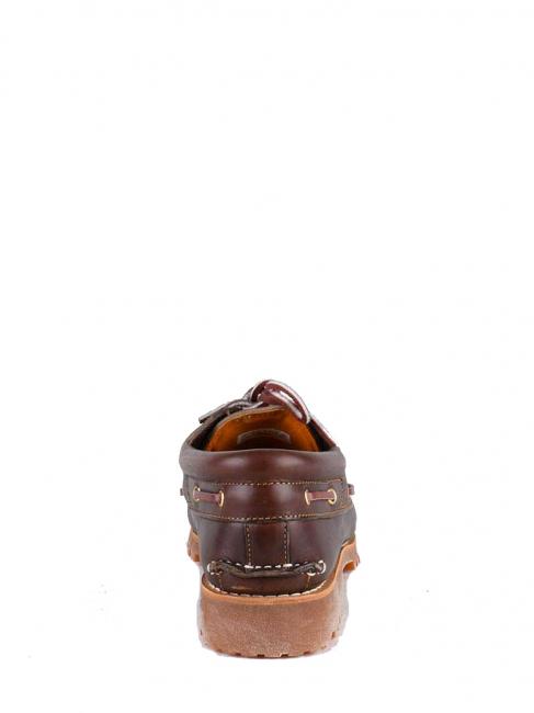 AUTHENTICS 3 EYE Sk&oacute;rzane buty żeglarskie brązowy - Buty męskie