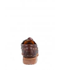 TIMBERLAND AUTHENTICS 3 EYE Sk&oacute;rzane buty żeglarskie brązowy - Buty męskie - 4