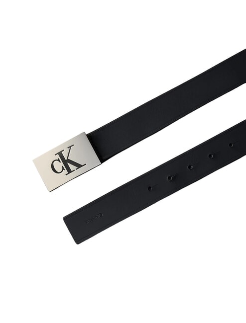 CK HARDWARE Pasek sk&oacute;rzany czarny / cynowy - Paski