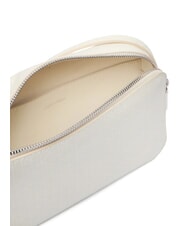 CALVIN KLEIN COATED EMBLEM Mała torba na ramię lilia biała aop - Torby damskie - 4