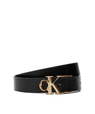 CALVIN KLEIN CK HARDWARE Dwustronny pasek sk&oacute;rzany - Paski