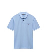 NAPAPIJRI ELBAS JERSEY Koszulka polo z bawełny z mikrologo błyszczący/petunia - Polo męskie - 4