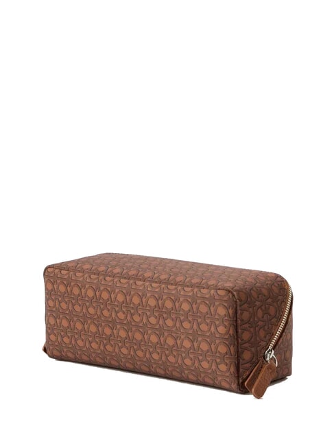 NYLON SMALL MONOGRAM Uroda brązowy/ciemnobrązowy - Kosmetyczka