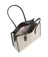 COCCINELLE MYRTHA26 CANVAS  naturalny/czarny - Torby damskie - 4
