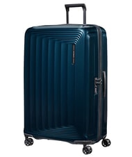 SAMSONITE NUON Bardzo duży, rozszerzalny w&oacute;zek metaliczny ciemnoniebieski - W&oacute;zki twarde - 4