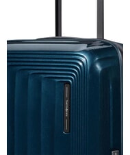SAMSONITE NUON Bardzo duży, rozszerzalny w&oacute;zek metaliczny ciemnoniebieski - W&oacute;zki twarde - 7