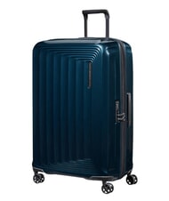 SAMSONITE NUON Duży, rozszerzalny w&oacute;zek metaliczny ciemnoniebieski - W&oacute;zki twarde - 4