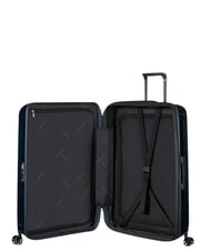 SAMSONITE NUON Duży, rozszerzalny w&oacute;zek metaliczny ciemnoniebieski - W&oacute;zki twarde - 2