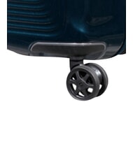 SAMSONITE NUON Duży, rozszerzalny w&oacute;zek metaliczny ciemnoniebieski - W&oacute;zki twarde - 7