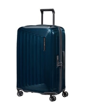 SAMSONITE NUON Średni w&oacute;zek rozszerzalny metaliczny ciemnoniebieski - W&oacute;zki twarde - 4