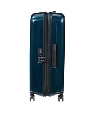 SAMSONITE NUON Średni w&oacute;zek rozszerzalny metaliczny ciemnoniebieski - W&oacute;zki twarde - 6