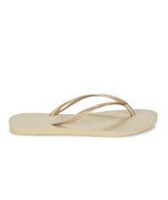 HAVAIANAS SLIM Klapki SZARY PIASKOWY/JASNY ZŁOTY - Buty damskie - 3