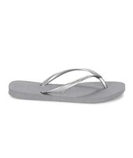 HAVAIANAS SLIM Klapki stalowy/szary - Buty damskie - 3