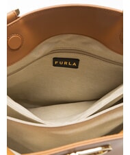 FURLA CAMPIONARIO - TEIA Sk&oacute;rzana torba brandy - Torby damskie - 5