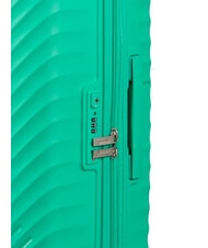 AMERICAN TOURISTER DIABLAST W&oacute;zek średni, rozkładany, z zamkiem TSA cyber aqua - W&oacute;zki twarde - 7