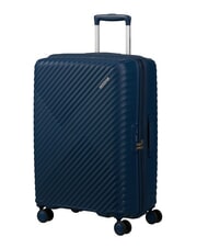 AMERICAN TOURISTER DIABLAST W&oacute;zek średni, rozkładany, z zamkiem TSA ciemnofalowy niebieski - W&oacute;zki twarde - 3