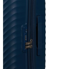 AMERICAN TOURISTER DIABLAST W&oacute;zek średni, rozkładany, z zamkiem TSA ciemnofalowy niebieski - W&oacute;zki twarde - 7