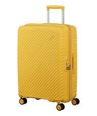 AMERICAN TOURISTER DIABLAST W&oacute;zek średni, rozkładany, z zamkiem TSA cyfrowy ż&oacute;łty - W&oacute;zki twarde - 3