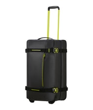 AMERICAN TOURISTER URBAN TRACK Torba podr&oacute;żna, średnia, z k&oacute;łkami czarny/limonkowy - Mn&oacute;stwo - 5