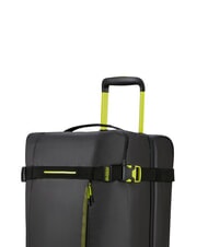 AMERICAN TOURISTER URBAN TRACK Torba podr&oacute;żna, średnia, z k&oacute;łkami czarny/limonkowy - Mn&oacute;stwo - 8