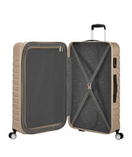 AMERICAN TOURISTER FLASHLINE Duży, rozszerzalny w&oacute;zek kość słoniowa złota - W&oacute;zki twarde - 6