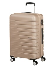 AMERICAN TOURISTER FLASHLINE Średni w&oacute;zek rozszerzalny kość słoniowa złota - W&oacute;zki twarde - 3