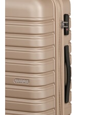 AMERICAN TOURISTER FLASHLINE Średni w&oacute;zek rozszerzalny kość słoniowa złota - W&oacute;zki twarde - 7