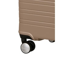 AMERICAN TOURISTER FLASHLINE Średni w&oacute;zek rozszerzalny kość słoniowa złota - W&oacute;zki twarde - 8