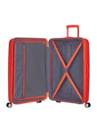 AMERICAN TOURISTER SOUNDBOX Duży, rozszerzalny w&oacute;zek neonowy pomarańczowy - W&oacute;zki twarde - 6