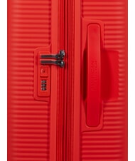 AMERICAN TOURISTER SOUNDBOX Duży, rozszerzalny w&oacute;zek neonowy pomarańczowy - W&oacute;zki twarde - 8