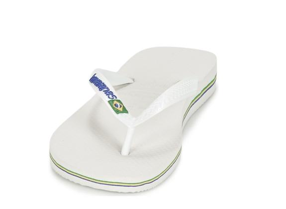 BRASIL LOGO Klapki  biały - Buty uniseks