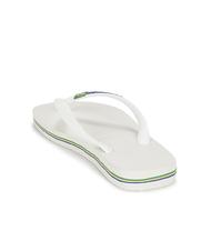 HAVAIANAS BRASIL LOGO Klapki  biały - Buty uniseks - 5