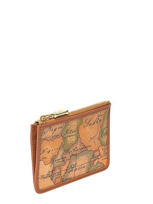 GEO CLASSIC Uchwyt na kartę Zip NATURALNY - Portfele damskie